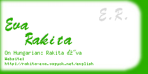 eva rakita business card